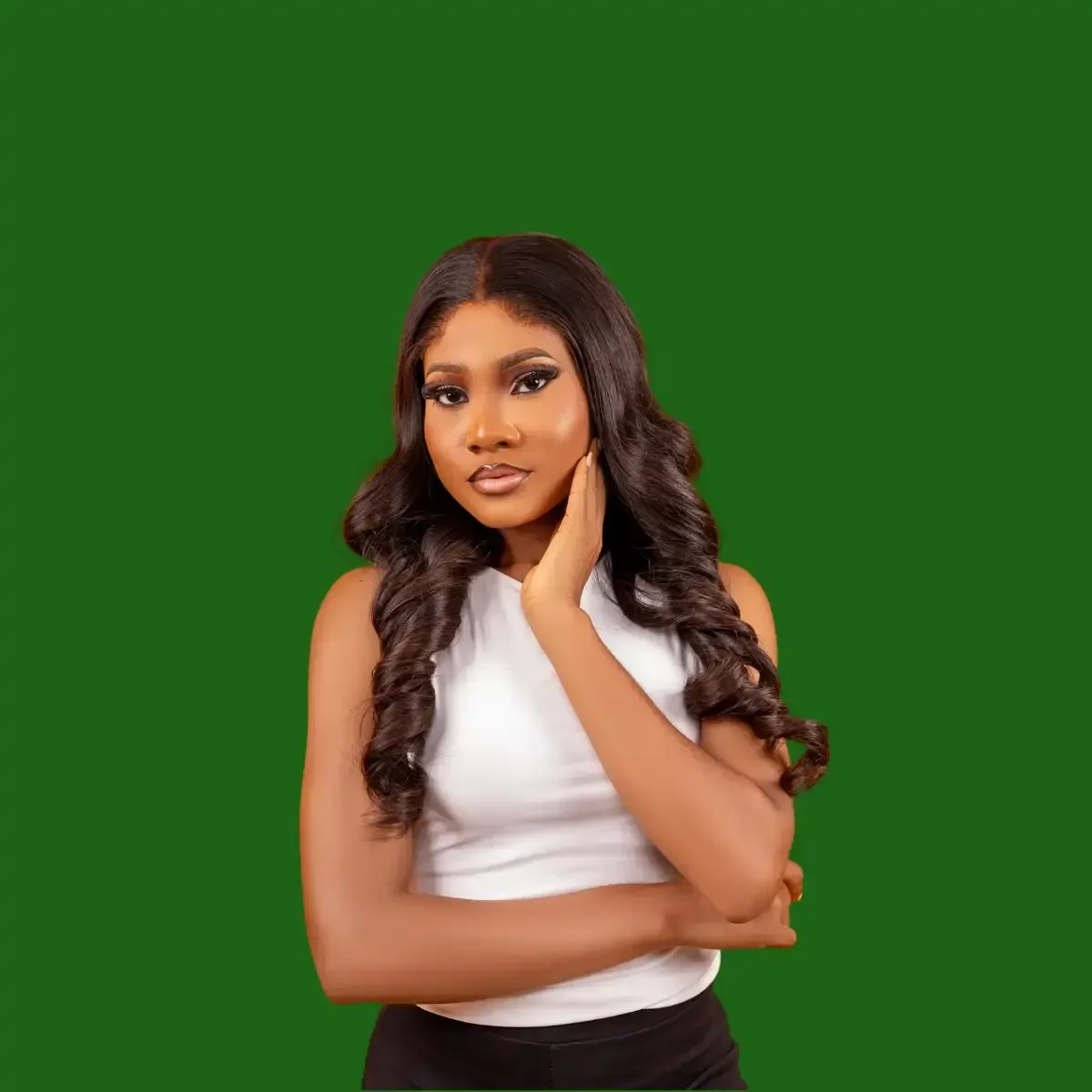 Milan Luxury Wavy Layered Remy Wig